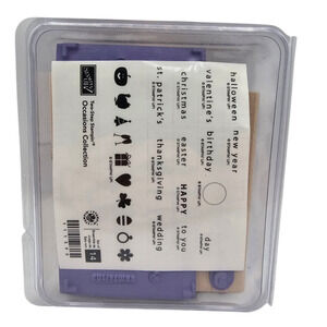 Stampin Up Wood Mount Rubber Stamp Set Crafting Occasions Collection